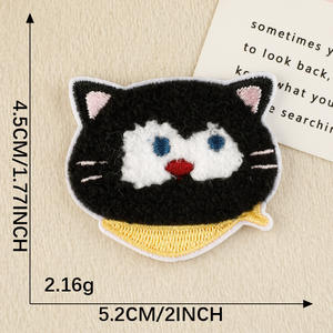 Pegatinas Bordadas Autoadhesivas <span class=keywords><strong>con</strong></span> Cabeza de Animal de Dibujos Animados JXANRY (Gato/<span class=keywords><strong>Perro</strong></span>) - Pegatinas de Tela de Poliéster <span class=keywords><strong>para</strong></span> Ropa y Fundas de Teléfono - Product Image 5