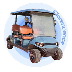 Street Legal Luxury Club Car 48V Utility Hunting 4 Seater Electric Golf Cart Lithium with Double-Eyed Model Cheap Price - Product Image 1