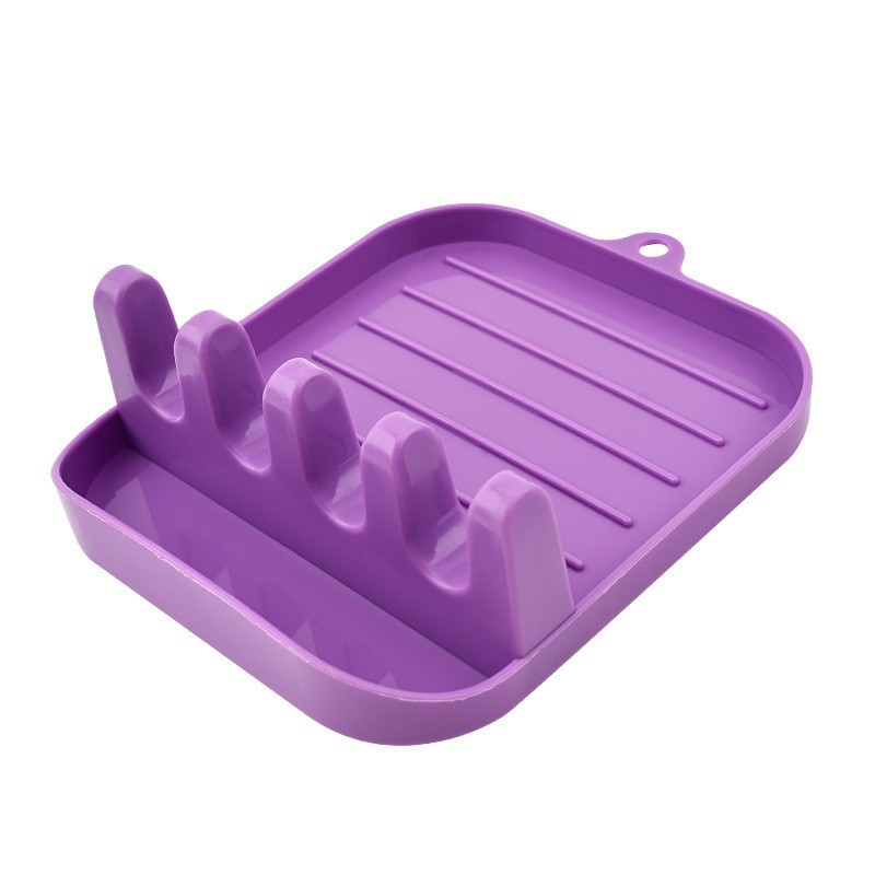 Rounded edge kitchen pot lid holder/purple