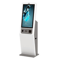 Selbstbedienungs-Interaktiver Touchscreen Flughafen Hotel Restaurant Check-in-Kiosk Passleser Kartenausgabe SDK-Zahlungssystem