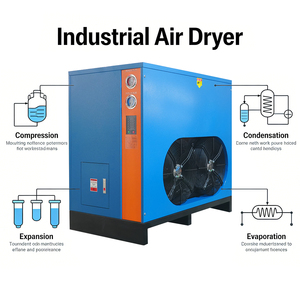 Secador de Aire Refrigerado por Aire del Fabricante, 1.5Nm³/min, con Intercambiador de Calor de Cobre para Estaciones de Aire en Pequeñas Fábricas - Product Image 2