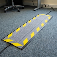 Alfombrilla Protectora de Cables, 300*1000*10mm, Alfombrilla de Seguridad para Cables