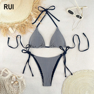 RUIQUWIN Customized Women's Bikini Sets Factory OEM Wholesale Personalized Print Private Label Bikini Set for Women - Product Image 1