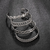 Bracelet manchette en acier inoxydable motif dragon, pressé à l'huile, en forme de C, personnalisé, minimaliste et tendance