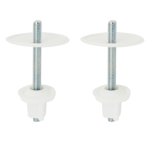 Kit de fixation de charnières universelles, chevilles à vis en plastique blanc pour l'installation de portes de douche - Product Image 1