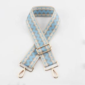 Sangles de sac tissées à motifs chevrons colorés avec boucles et crochets en métal pour accessoires de sac de bricolage personnalisés - Product Image 2