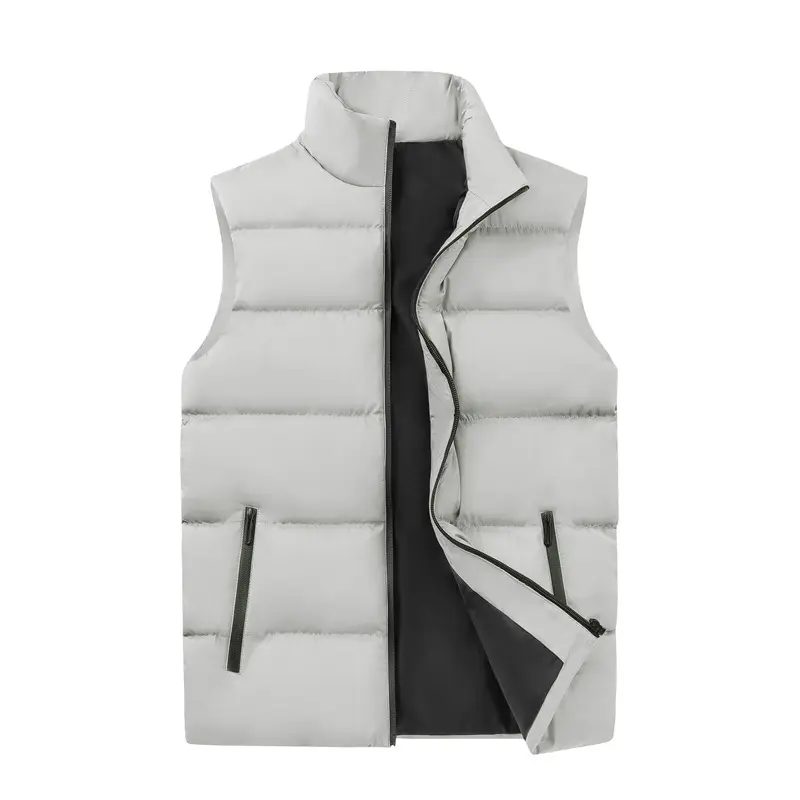 Vest Men's Autumn and Winter New Down Cotton Vest Vest Men's Casual Loose Plus Size Large Size Waistcoat Men's Jacket