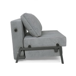 Giường sofa nền gỗ và kim loại Ironline có thanh đỡ bằng gỗ đơn - Product Image 2