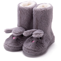 Usine confortable doux hiver maison chaud moelleux hiver intérieur en peluche coton pantoufles bottes pour les femmes