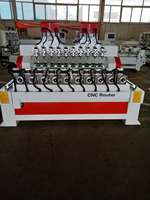 Haute production 4 axes bois CNC routeur multi-têtes machines de menuiserie rotatives DSP Syntec Mach3 NC système de contrôle de Studio