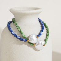 Bijoux hypoallergéniques faits à la main, bracelet en perles de riz en pierre naturelle colorée, perles de culture d'eau douce baroques en forme de cœur pour femmes