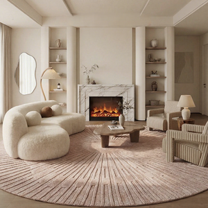 Tappeto in Lana di Alta Qualità Annodato a Mano per Soggiorno, Tappeto Rosa <span class=keywords><strong>su</strong></span> <span class=keywords><strong>Misura</strong></span> in Stile Moderno per Casa, Hotel, Camera da Letto - Product Image 3