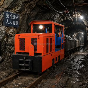 Locomotive électrique souterraine alimentée par batterie pour le transport ferroviaire dans les tunnels de mines de charbon - Product Image 1