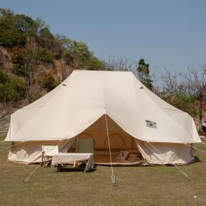 Tienda de campaña familiar de <span class=keywords><strong>gran</strong></span> diseño con tres puertas, tienda de lona impermeable con campana emperador - Product Image 1