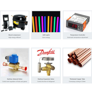 סיטונאי מסחרי סופרמרקט סופרמרקט קירור זכוכית תצוגת אי מקפיא 2500mm - Product Image 5