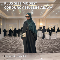 Robe Abaya Modeste Grande Taille pour Femme, Manches Longues, Longueur au Sol, Robe Islamique pour la Prière et le Quotidien