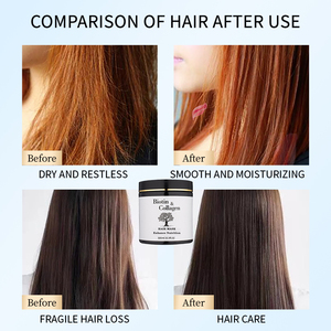 Meilleur <span class=keywords><strong>Masque</strong></span> Capillaire Bio au Collagène et à la <span class=keywords><strong>Biotine</strong></span> avec Protéines pour lutter contre la chute des cheveux, conditionnement en profondeur et réparation des cheveux abîmés - Fabrication en usine - Product Image 5