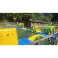 Équipement gonflable de l'eau de plage de jeux de parc aquatique ouvert d'île flottante gonflable d'approvisionnement d'usine d'OEM à vendre