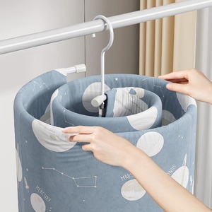 Spiral <b>Clothes</b> Drying <b>Rack</b> Stainless Steel Standing Round With Clip For Balcony Home Use Drying Bed Sheets Duvet Covers - Product Image 2