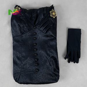 Disfraz de Cosplay de <span class=keywords><strong>Resident</strong></span> <span class=keywords><strong>Evil</strong></span> <span class=keywords><strong>8</strong></span>, Vestido Negro de Lady Dimitrescu, Traje para Fiesta de Halloween, Actuación en Escenario de Juego - Product Image 3