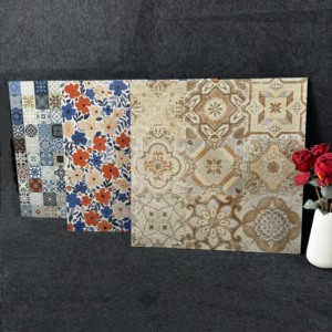 Flor decorativa de estilo europeo 600*600mm rompecabezas cuadrado superficie mate azulejos de alfombra para suelo de iglesia y vestíbulo - Product Image 2