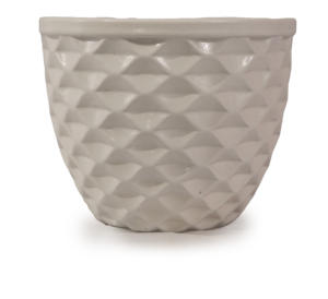 Pot de fleurs en céramique personnalisable OEM, style américain moderne, respirant, sur pied - Product Image 1