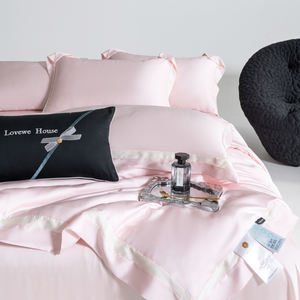 Super Soft 100% Tencel Jacquard King Edredón Ropa de cama Juegos de edredón Diseño de moda Tela natural ODM Juego de sábanas para adultos - Product Image 4