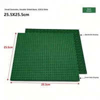 Juego de Bloques de Construcción de Base Doble de 32*32 Piezas, Compatible con las Principales Marcas