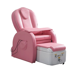 Chaise de spa rose en promotion avec télécommande pour pédicure et manucure, chaise de soin des ongles - Product Image 1