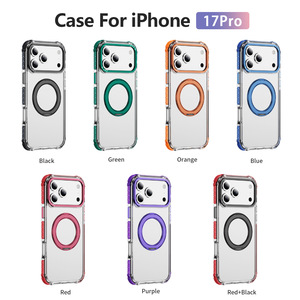 ฝาครอบที่ยึดในรถแบบใสระบบแม่เหล็กสำหรับ Iphone17 Pro <span class=keywords><strong>Gear</strong></span> ตัวยึดโลหะเคสป้องกันการตกหล่น - Product Image 4