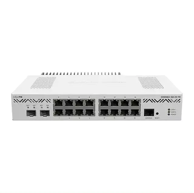 Mikrotik CCR2004-16G-2S + PC 16 Gigabit 2 Gigabit cổng quang thông minh Router CCR2004-16G-2S + PC