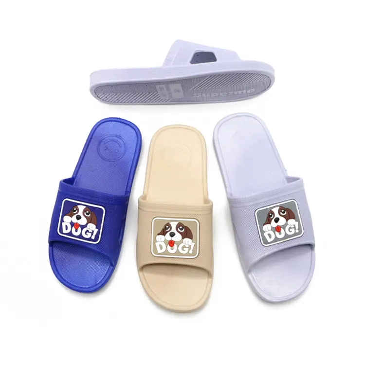 Unisex PVC Slide slippers ladies summer indoor house women custom slide slippers footwear