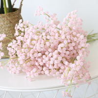 Penjualan Langsung Pabrik Bunga Babybreath Plastik Buatan Warna dan Ukuran Dapat Disesuaikan Panjang 62cm Dekorasi Acara Hari Valentine