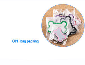 Tag nama lucu bentuk tulang hewan peliharaan tahan lama paduan seng Tag pribadi untuk anjing dan kucing kerah disesuaikan Tag nama anjing peliharaan - Product Image 6