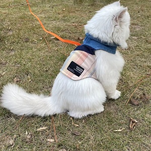 Arnés pequeño para mascotas de alta calidad Denim lindo gato cachorro perro arnés chaleco - Product Image 6