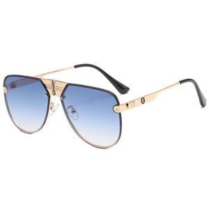FRIENDS 2021 Nouveauté Lunettes de soleil de marque <span class=keywords><strong>Laser</strong></span> Design Grand Cadre Pilote Personnalisé Mode pour Hommes - Product Image 3