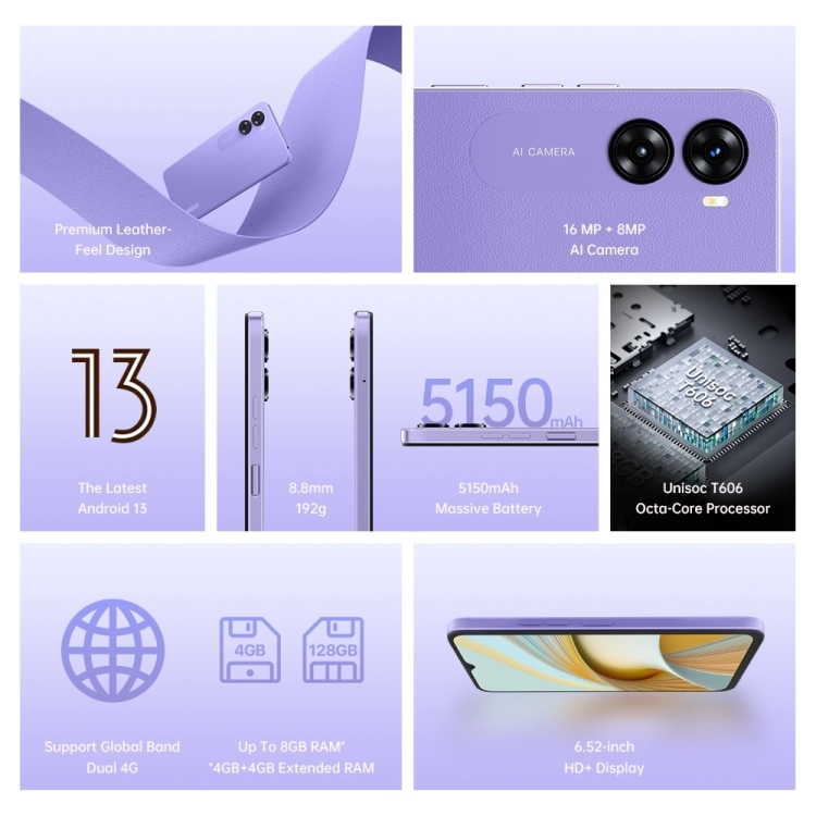 New Arrival UMIDIGI G3 Plus 4GB+128GB Smartphone 6.52 Inch Android