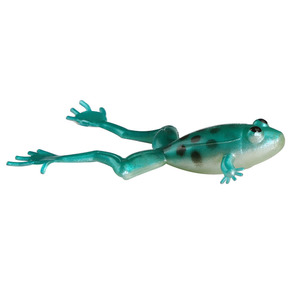 3D ojos realista Rana atraer cabeza de serpiente de Señuelos de Pesca de plástico suave de silicona Rana atraer asturias - Product Image 4