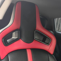 Appui-tête de siège de course en cuir Durable de haute qualité trou triangulaire universel PVC Split Type Plug-in pour voitures sièges de voiture modifiés