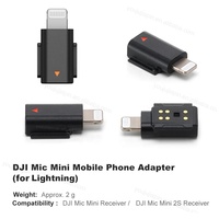 Prix de gros Adaptateur téléphonique DJI Mic Mini 2S pour iPhone 14 13 12 11 Récepteur de micro sans fil Adaptateur audio Achat en gros