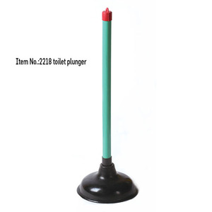 HQ2218 Green Handle High Quality Taiwan Rubber Bathroom Toilet <strong>Plunger</strong> - Product Image 6
