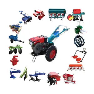 8hp 10hp 12hp 15hp 18hp 20hp 22hp Big Power Tiller ดีเซลรถแทรกเตอร์เดิน2ล้อมือประเภท Walk-Behind รถแทรกเตอร์