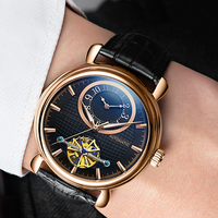 Montres automatiques mécaniques en acier de style professionnel, avec conception d'usine et personnalisation similaire au mouvement Flywheel GMT, pour marque privée