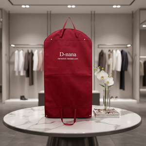 <span class=keywords><strong>Housse</strong></span> de costume pliable personnalisée en non-tissé pour homme avec fermetures éclair, sac de <span class=keywords><strong>rangement</strong></span> portable et protecteur pour promotion, recyclable - Product Image 1