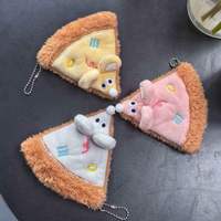 Porte-clés en peluche souris créative sur le thème de la pizza, 5 cm, breloque mignonne, parfait pour sac de fille, mini cadeau délicat pour Halloween
