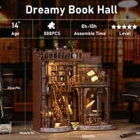 2025 nouveau Design en bois bricolage Miniature Art maison bois Puzzle matériaux conviviaux modèle ensemble Miniature maison modèle avec lumière LED