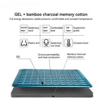 Coussin orthopédique en mousse à mémoire de forme avec gel rafraîchissant et respirant antidérapant pour chaise de bureau, voiture, soulagement des douleurs au coccyx