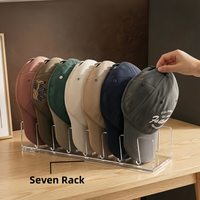 Support de rangement pour casquettes de baseball en acrylique transparent, support de rangement haute transparence, pratique pour le rangement et la présentation visuelle