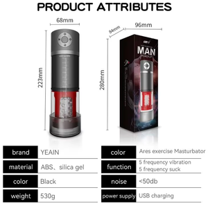 Masturbadores masculinos automáticos con 5 vibraciones, 5 modos de succión, Juguetes <span class=keywords><strong>sexuales</strong></span> de vagina de bolsillo para hombres, bomba de Agrandamiento del pene, vibradores - Product Image 5