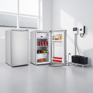 Réfrigérateur-congélateur solaire à porte simple de 90 L, à économie d'énergie, alimenté par batterie 12V/24V, fonctionne à l'énergie solaire - Product Image 2
